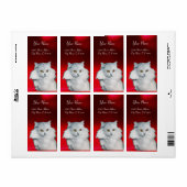 DE KONINGIN VAN WITTE VARKENS, Rood Etiket (Full Sheet)