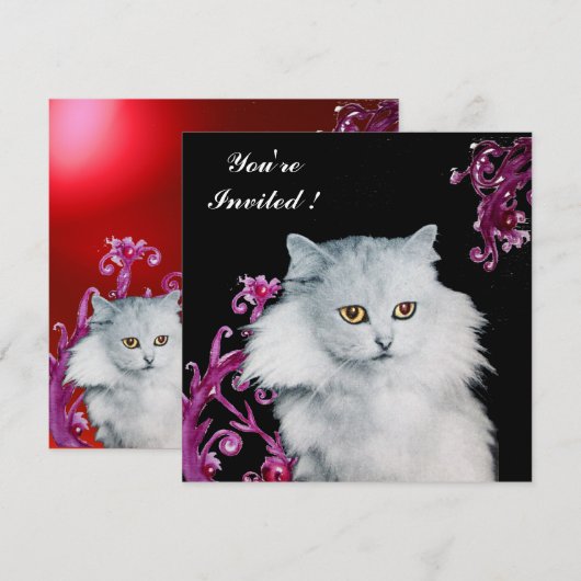 DE KONINGIN VAN WITTE VARKENS, Rood, zwart Kaart (Voorkant / Achterkant)