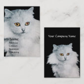 DE KONINGIN VAN WITTE VARKENS, wit parelpapier Visitekaartje (Voorkant / Achterkant)