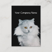 DE KONINGIN VAN WITTE VARKENS, wit parelpapier Visitekaartje (Achterkant)