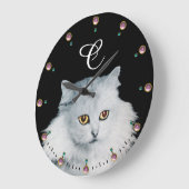 DE KONINGIN VAN WITTE VATTEN MONOGRAM, Roze stenen Grote Klok (Hoek)