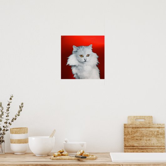 DE KONINGIN VAN WITTE VRUCHTEN, Rood Rood Poster (Keuken)