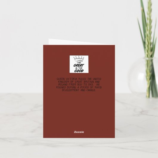 De koningin Victoria Times verandert de verjaardag Kaart (Achterkant)