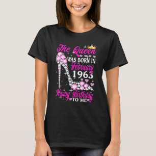 De koningin werd geboren in februari 1963 60e verj t-shirt