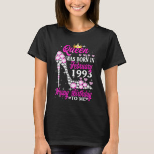 De koningin werd geboren in februari 1993 30e verj t-shirt