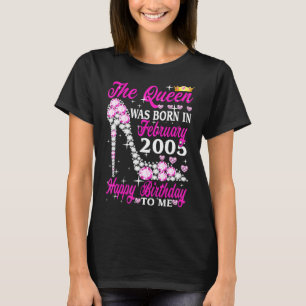 De koningin werd geboren in februari 2005 18e verj t-shirt