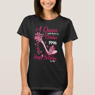 De koningin werd geboren in oktober 1996 High Heel T-shirt