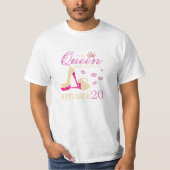 De koningin werd geboren in september t-shirt (Voorkant)