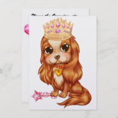 De koningin wil een feestje! - SRF Kaart (Voorkant / Achterkant)