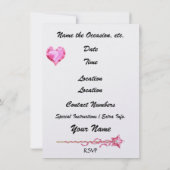 De koningin wil een feestje! - SRF Kaart (Achterkant)