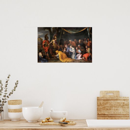 De koninginnen van Perzië in de Feet van Alexander Poster (Keuken)