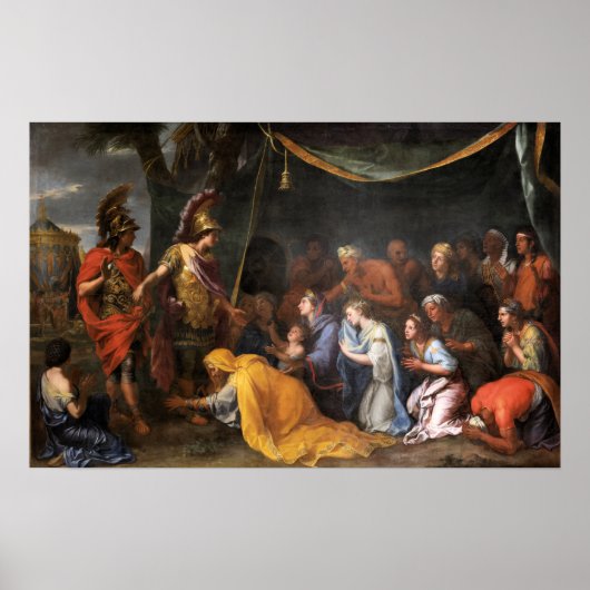 De koninginnen van Perzië in de Feet van Alexander Poster (Voorkant)