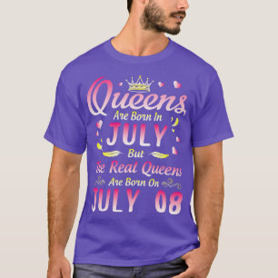 De koninginnen worden geboren in juli, maar de ech t-shirt