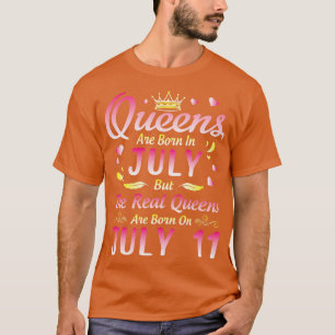 De koninginnen worden geboren in juli, maar de ech t-shirt