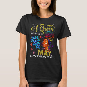 De koninginnen worden geboren in mei, 't zwarte me t-shirt