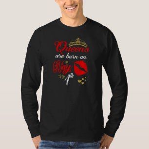 De koninginnen worden geboren op 4 mei. t-shirt