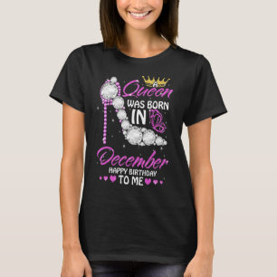 De koninginnen zijn geboren in december, gelukkig t-shirt