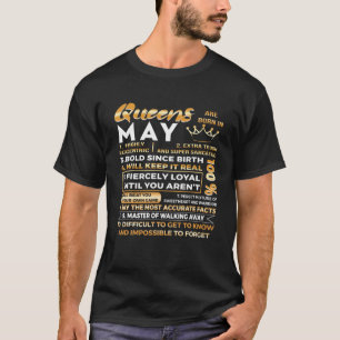 De koninginnen zijn geboren op 10 mei. t-shirt