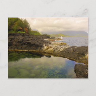 De "Koningin's Bath", Kauai, Hawaii. Briefkaart