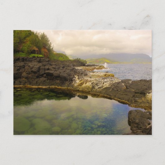 De "Koningin's Bath", Kauai, Hawaii. Briefkaart (Voorkant)