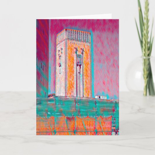 De koningin's Tunnel Ventilation Shaft Kaart (Voorkant)