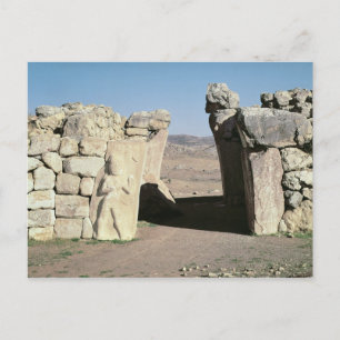 De Koningspoort van de muren van Hattusas Briefkaart