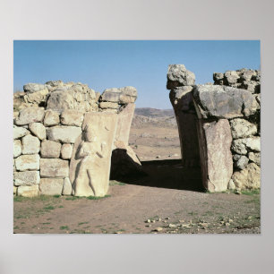 De Koningspoort van de muren van Hattusas Poster