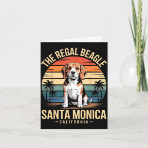 De koninklijke beagle santa monica california retr kaart