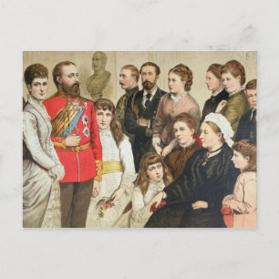 De Koninklijke Familie, 1880 Briefkaart