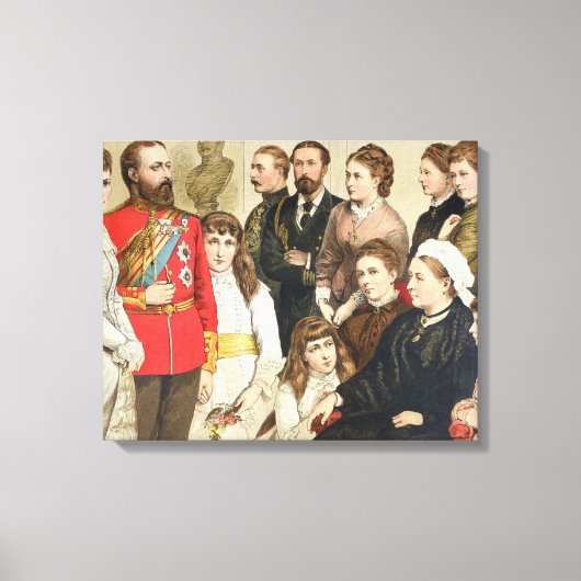 De Koninklijke Familie, 1880 Canvas Afdruk (Voorkant)