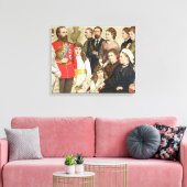De Koninklijke Familie, 1880 Canvas Afdruk (Insitu (Woonkamer))