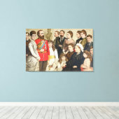 De Koninklijke Familie, 1880 Canvas Afdruk (Insitu (Houten vloer))
