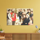 De Koninklijke Familie, 1880 Canvas Afdruk (Insitu (Woonkamer))