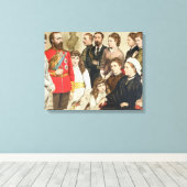 De Koninklijke Familie, 1880 Canvas Afdruk (Insitu (Houten vloer))