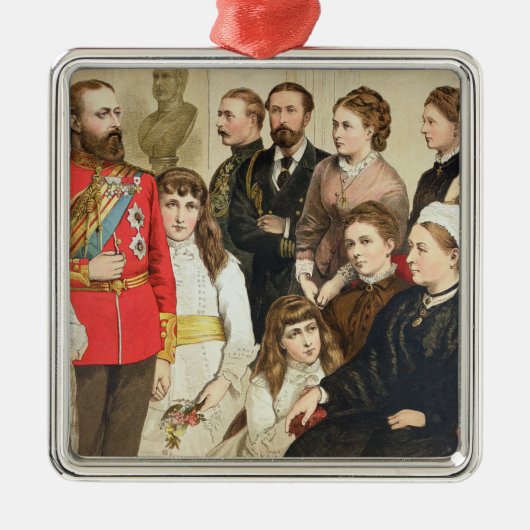 De Koninklijke Familie, 1880 Metalen Ornament (Voorkant)