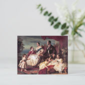 De koninklijke familie briefkaart (Staand voorkant)