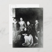 De koninklijke familie briefkaart (Voorkant / Achterkant)