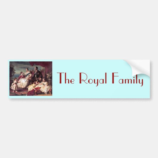 De koninklijke familie bumpersticker (Voorkant)