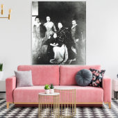 De koninklijke familie canvas afdruk (Insitu (Woonkamer))