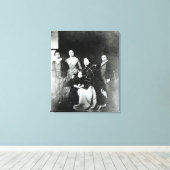 De koninklijke familie canvas afdruk (Insitu (Houten vloer))