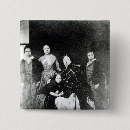 De koninklijke familie vierkante button 5,1 cm (Voorkant)