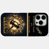 De koninklijke hamer symboliseert gerechtigheid Case-Mate iPhone case (Achterkant (horizontaal))