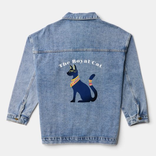 De koninklijke kat denim jacket (Achterkant)