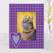 De koninklijke kat kaart (Gele Bloem)