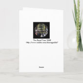 De koninklijke kerstboom feestdagen kaart (Achterkant)