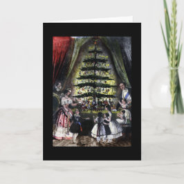 De koninklijke kerstboom feestdagen kaart