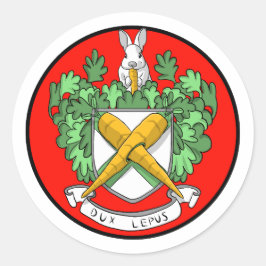 De Koninklijke Konijn Ronde Sticker