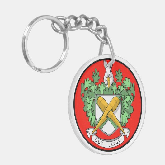 De koninklijke konijn sleutelhanger (Voorkant Links)