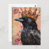 De koninklijke kraai briefkaart (Voorkant / Achterkant)
