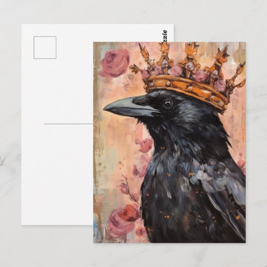De koninklijke kraai briefkaart (Voorkant / Achterkant)